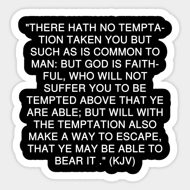 1 Corinthians 10:13 Bible Verse Text Sticker by Holy Bible Verses